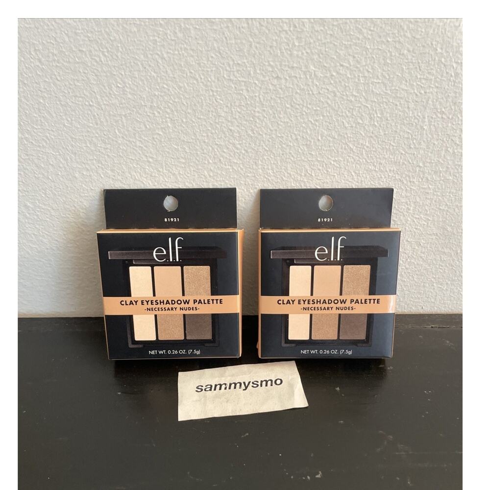 e.l.f. elf Clay Eyeshadow Palette, 81921 Necessary Nudes, x2 Discontinued READ